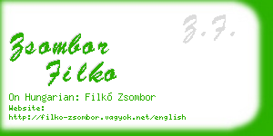 zsombor filko business card